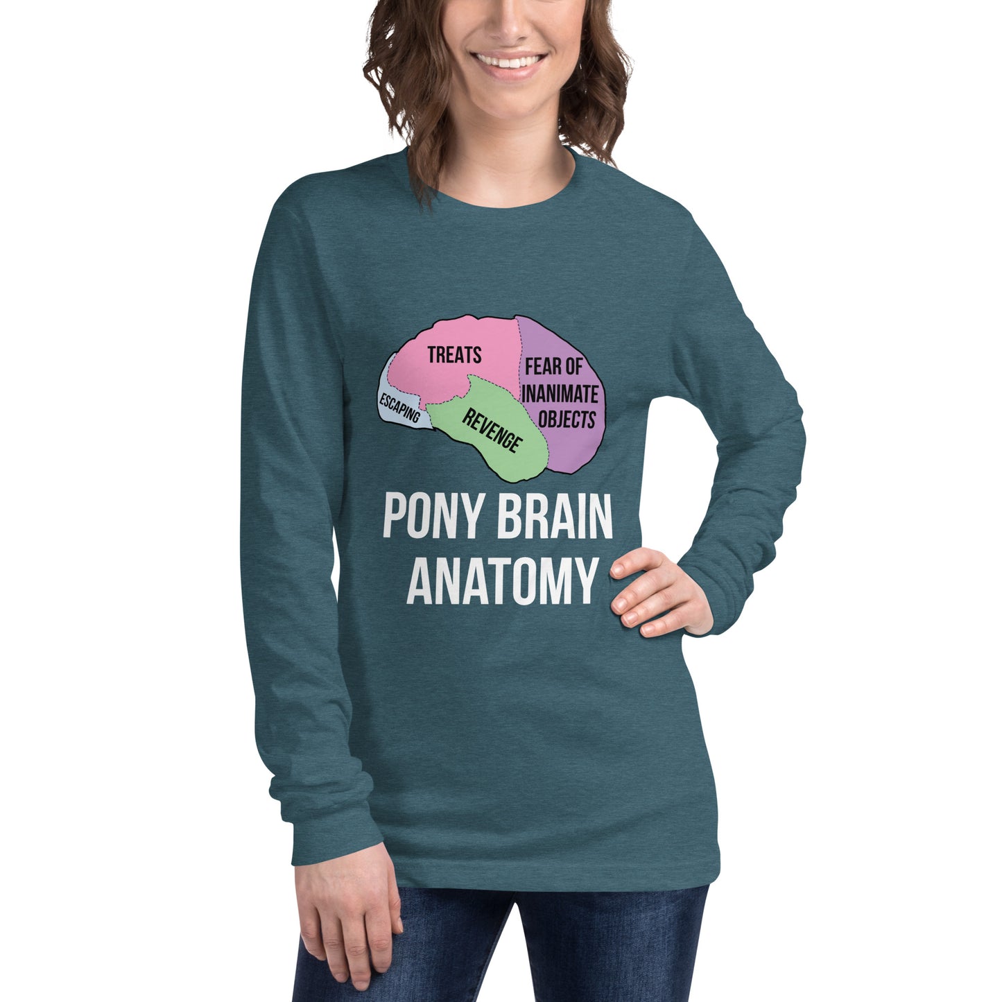 Pony Brain Unisex Long Sleeve Tee
