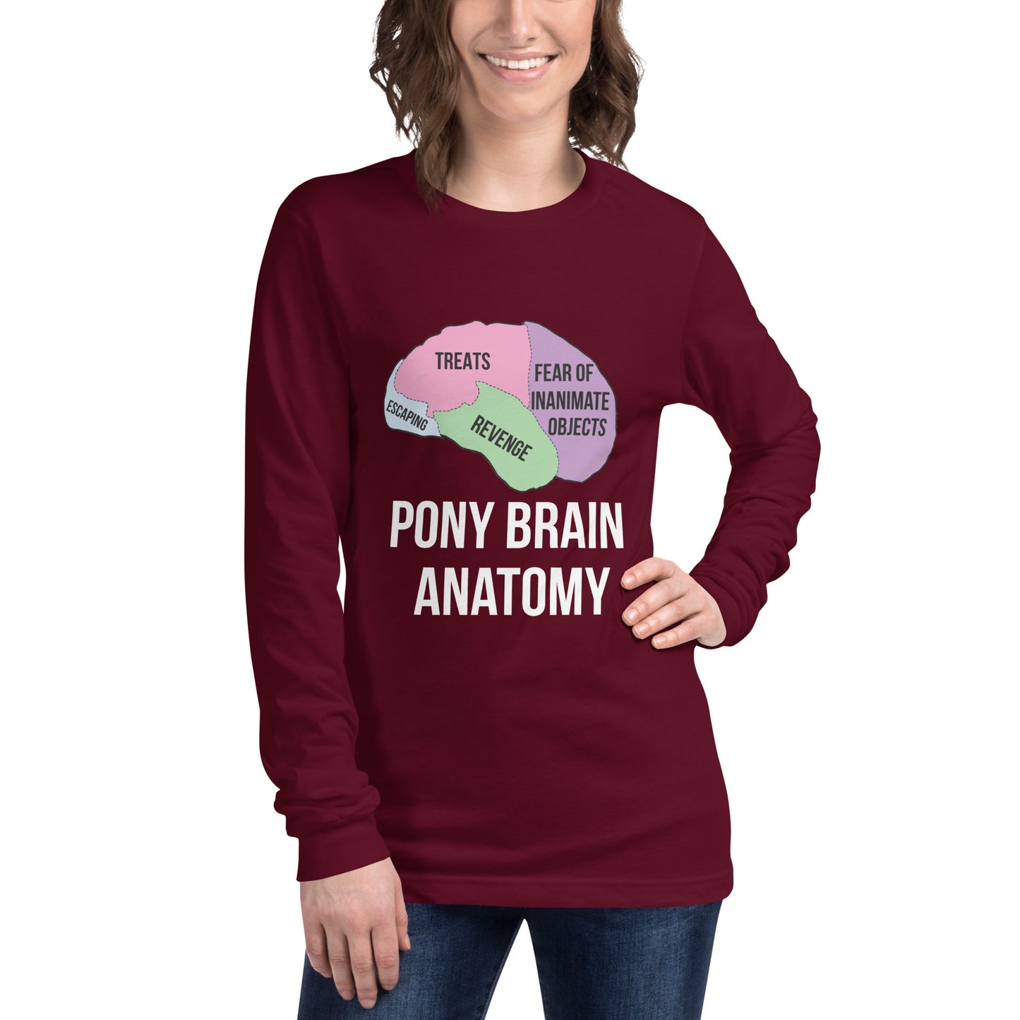 Pony Brain Unisex Long Sleeve Tee